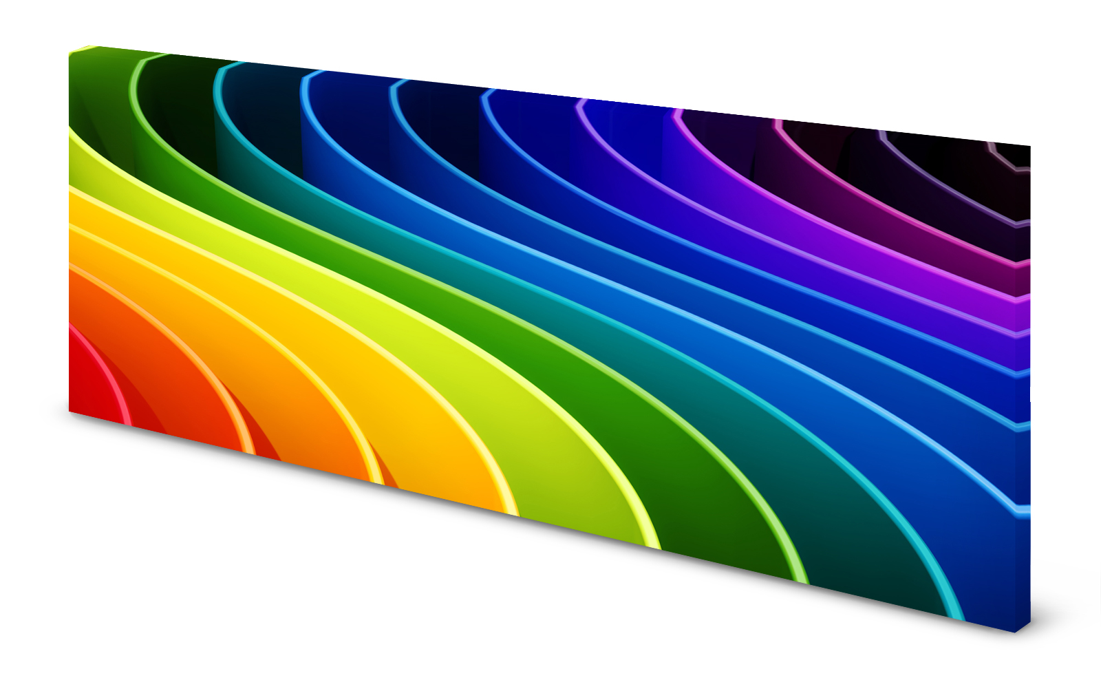 Magnettafel Pinnwand Bild 3D Effekt Abstrakt Regenbogen Regenbogenfarben gekantet