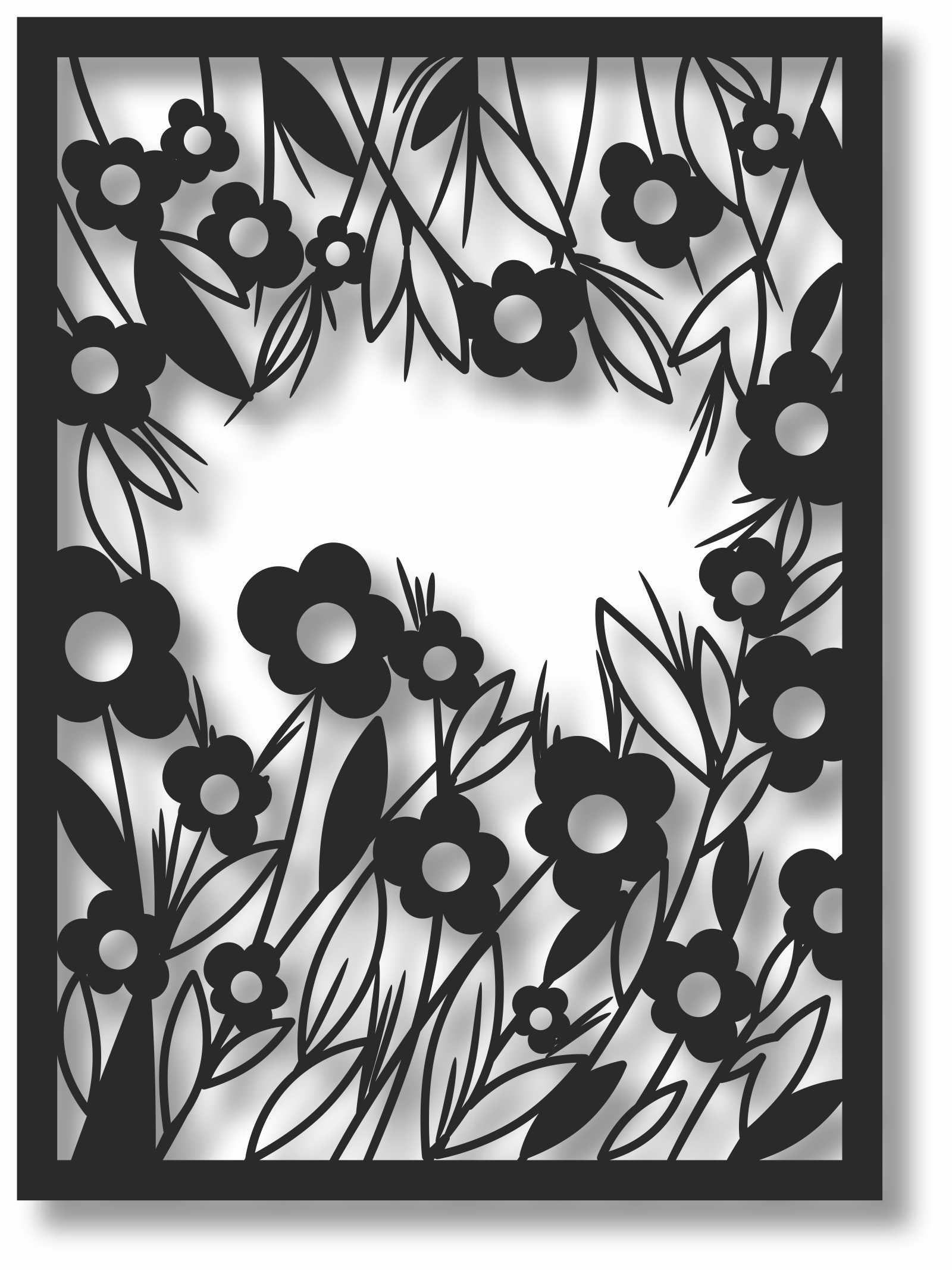Bild Wandbild 3D Wandtattoo Acryl Mobile Blumen Floral Natur