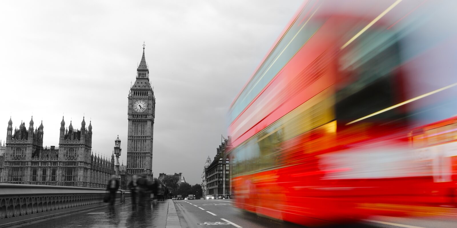 Vlies Tapete XXL Poster Fototapete London Big Ben red Bus